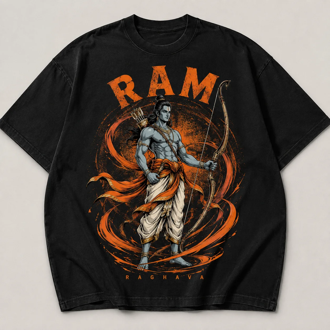 Jet black Raghava Ram Tee
